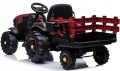Traktor na akumulator przyczepa przyczepka skóra miękkie koła eva pilot 12V BDM0925