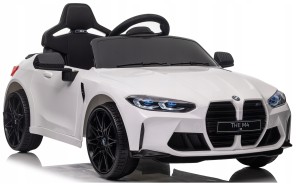 Bmw M4 auto samochód na akumulator skóra miękkie koła eva 2x45W pilot led SX2418  