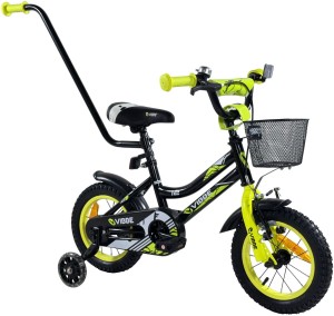 Rowerek BMX dziecięcy 12 cali prowadnik świecące boczne koła LED rower dla dzieci YM-CB-2