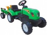 Traktorek traktor na pedała pedały z przyczepką i akcesoriami 3001