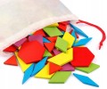 Drewniane puzzle układanka gra logiczna Montessori 17253