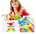 Drewniane puzzle układanka gra logiczna Montessori 17253