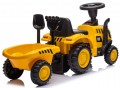 Traktorek z przyczepką jeździk pchacz "Cat" caterpillar Ze światłami, dźwiękiem i klaksonem 658C
