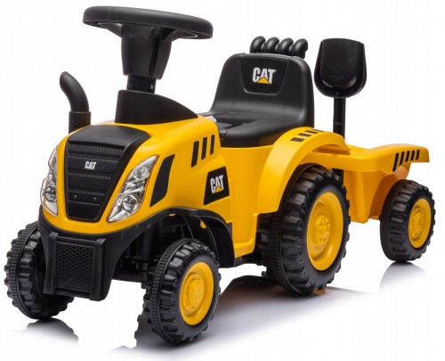Traktorek z przyczepką jeździk pchacz "Cat" caterpillar Ze światłami, dźwiękiem i klaksonem 658C
