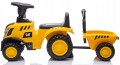Traktorek z przyczepką jeździk pchacz "Cat" caterpillar Ze światłami, dźwiękiem i klaksonem 658C