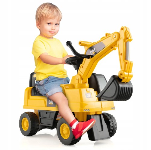 Jeździk koparka cat z ruchomą łyżką , "Cat"  caterpillar 662