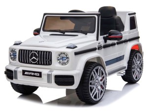Mercedes G63 samochód na akumulator SKÓRA PILOT MIĘKKIE KOŁA EVA 4x4 