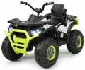 Quad na akumulator atv 4x4 skóra miękkie koła eva światła dźwięk pilot 2.4g XMX607