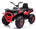 Quad na akumulator atv 4x4 skóra miękkie koła eva światła dźwięk pilot 2.4g XMX607