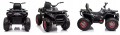Quad na akumulator atv 4x4 skóra miękkie koła eva światła dźwięk pilot 2.4g XMX607