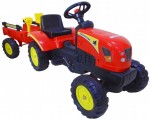 Traktorek traktor na pedała pedały z przyczepką i akcesoriami 3001 