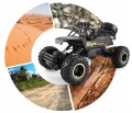 Samochód zdalnie sterowany terenowy 4x4 auto na pilota  metal buggy 36cm