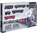 Kolejka elektryczna 7m rail king dymiąca ze światłem i dźwiękiem 19032-2