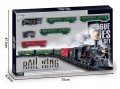 Kolejka elektryczna 7m rail king dymiąca ze światłem i dźwiękiem 19032-2