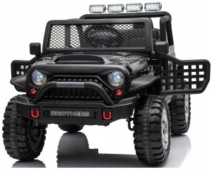 Jeep auto na akumulator skóra miękkie koła eva pilot 4x silnik 12v10ah 4x4 XMX617