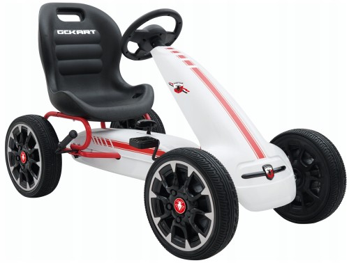 WIELKI GOKART 3-8 LAT NA PEDAŁY DUŻE PIANKOWE KOŁA EVA HAMULEC RĘCZNY DUŻY
